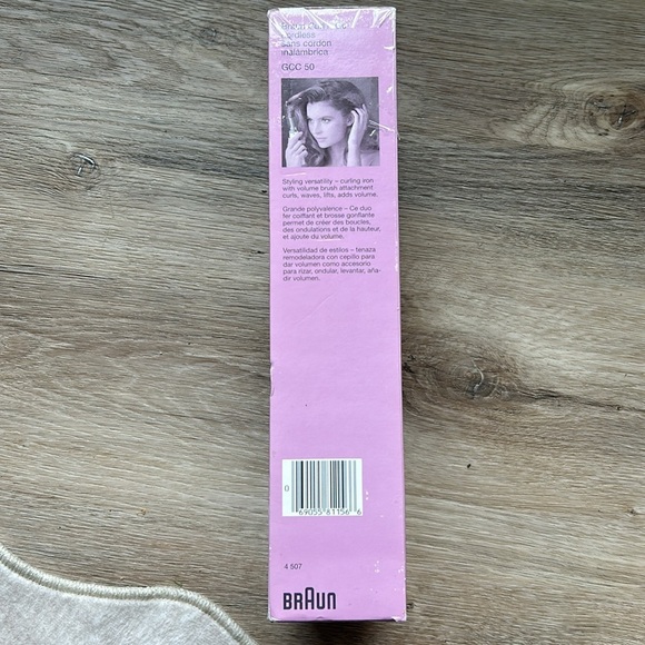 Braun Curl’n Go 3/4” Cordless Curling Iron & Brush w/Energy Cell NIP Vintage - Picture 4 of 12